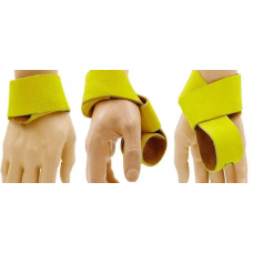 Лямки для тяги шкіряні VELO VL-24001 (жовті, 2шт)