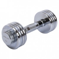 Гантель розбірна сталева хромована Zelart TA-5451-5 1шт 5кг хром