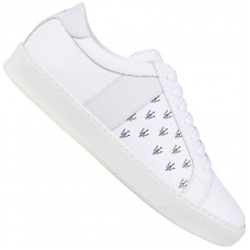 Maserati Tridente All Over White Unisex Leather Sneakers 9200302 Maserati Tridente All Over White Unisex Leather Sneakers 9200302