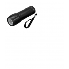 Ліхтарик світлодіодний 9LED, 9,5x3 см без батарейок 3xААА