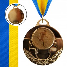 Медаль спортивна зі стрічкою SP-Sport AIM C-4846-0078 (легака атлетика)