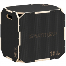 Пліобокс SPORTNOW 3-в-1 древ'яний безкутній 51 x 48 x 41 см A93-059V01BK