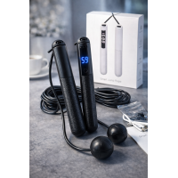 Скакалка бездротова з кулями та лічильником Smart Jump Rope Скакалка бездротова з кулями та лічильником Smart Jump Rope
