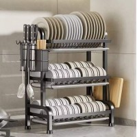 Сушарка органайзер для кухонного посуду триярусна Multfunctional Bowl rack Сушарка органайзер для кухонного посуду триярусна Multfunctional Bowl rack