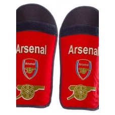 Щитки футбольні Arsenal (червоно-чорні) 0865  (25.5см)