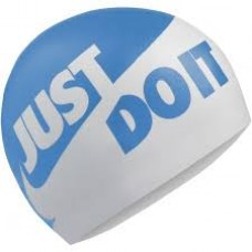 Шапочка для плавання Nike Just do It (Біло/Синя)