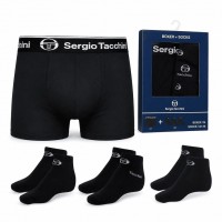 Чоловічий комплект Sergio Tacchini (труси-боксери + 3 пари шкарпеток) Чоловічий комплект Sergio Tacchini (труси-боксери + 3 пари шкарпеток)