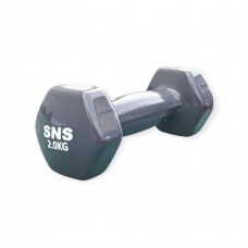 Гантель вінілова SNS 2 кг сіра Гантель вінілова SNS 2 кг сіра