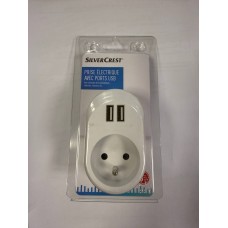 Розетка адаптер з 2 USB портами Silver Crest 353539_2007