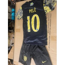 Форма футбольна дитяча Nike Dri-Fit-HA CBF Brasil Pele 10 чорно-жовта Форма футбольна дитяча Nike Dri-Fit-HA CBF Brasil Pele 10 чорно-жовта