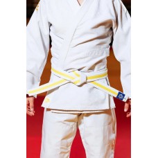 Біло-жовтий пояс для дзюдо ТМ "Kintayo"