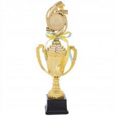 Кубок спортивний з ручками і кришкою SP-Sport DS897C висота 41см золотий