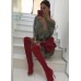 Ботфорди River Island Жіночі замшеві  DM-504
