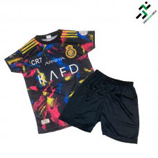 Футбольна форма дитяча Aroya KAFD клуб AL Nassr Ronaldo 7 Футбольна форма дитяча Aroya KAFD клуб AL Nassr Ronaldo 7