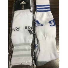 Гетри футбольні дитячі клубні Adidas (Білі, M)