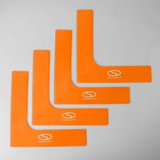 Маркери для поля з плоскими кутами 25x25 см 4 шт. яскраво-помаранчеві SMJ sport ZPN-O Маркери для поля з плоскими кутами 25x25 см 4 шт. яскраво-помаранчеві SMJ sport ZPN-O