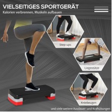 Степ-платформа HOMCOM з 2-ступінчастим регулюванням висоти 68 x 28 x 15 см